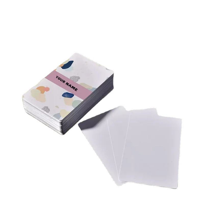 wholesale sublimation aluminum business cards blank bank cards heat press custom name cards
