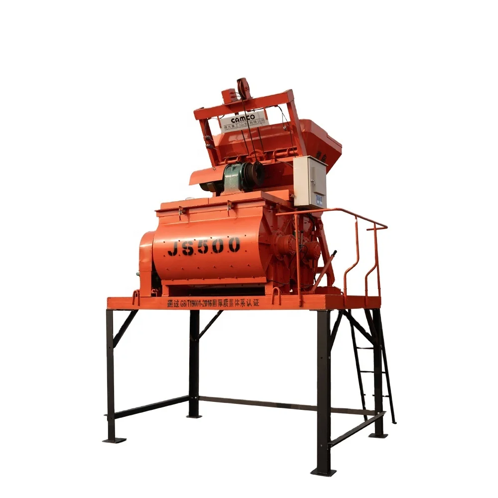 forced manganese js concrete mixer self loader electric commercial cement mixer 240v backhoe bucket concrete mixer