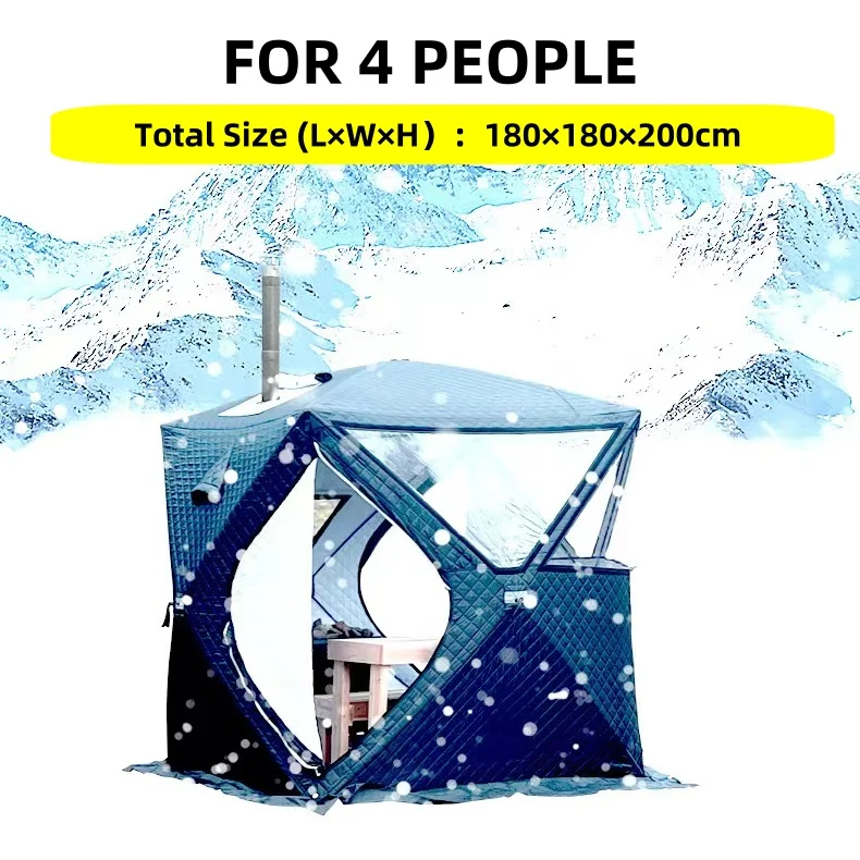 hot sale  Pop Up  sauna tent portable outdoor hiking insulated camping winter ice  fishing tent camping tent