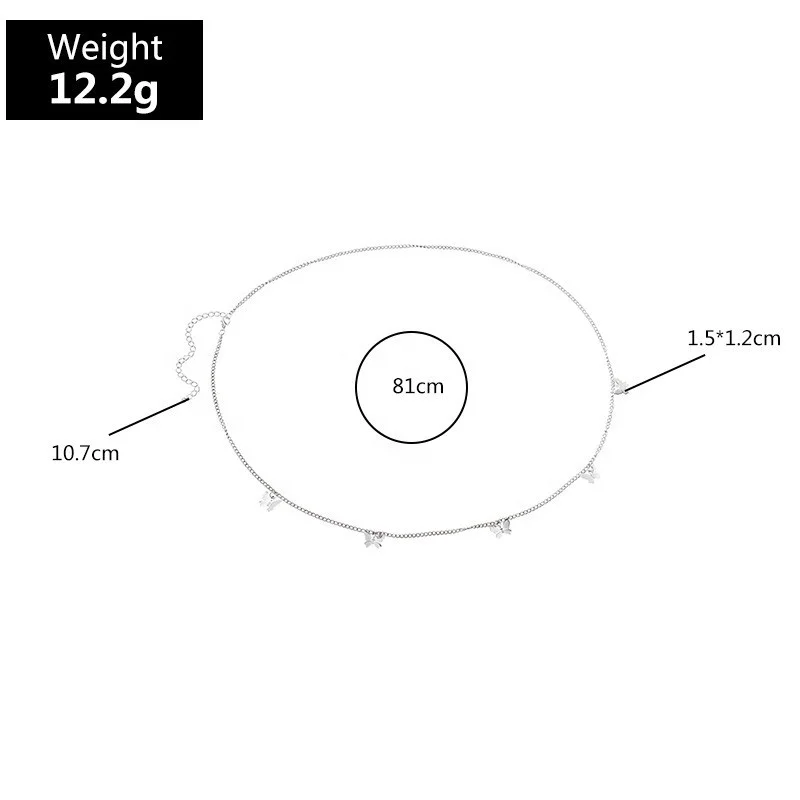 Wholesale Waist Chain Summer Beach Vacation Body Jewelry Beads Thigh Leg Chains Punk Gold Stainless Steel Body Chain