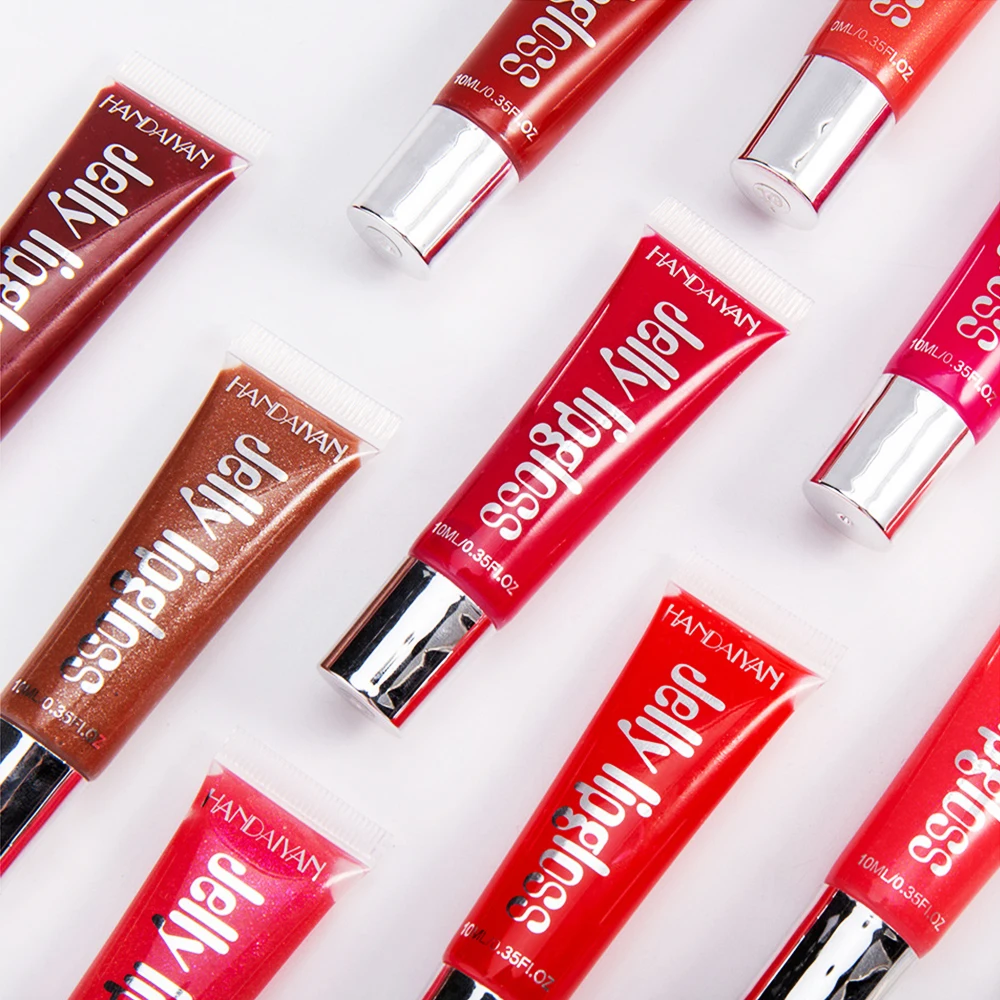 
Hot Selling 12 Colors Watery Lip Gloss Nourishing Luminous Lip Cosmetics Brilliant Custom Dazzling Moisturizing Liquid Lip Gloss 