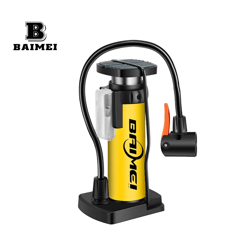 2024 Baimei Wholesale Bike Pump Air Glide Tire Portable Road Mtb Floor Bicycle Pumps Mini Bicycle Bike Pumps Frame Pump