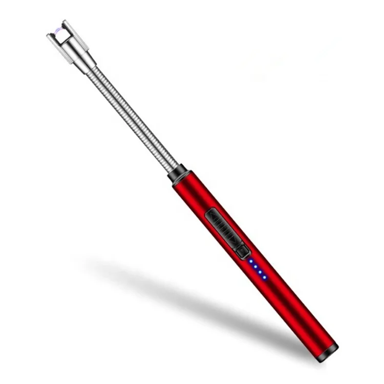 Realsin USB Rechargeable Windproof Electric Arc Lighter For Candle Kitchen With LED Battery Indicator