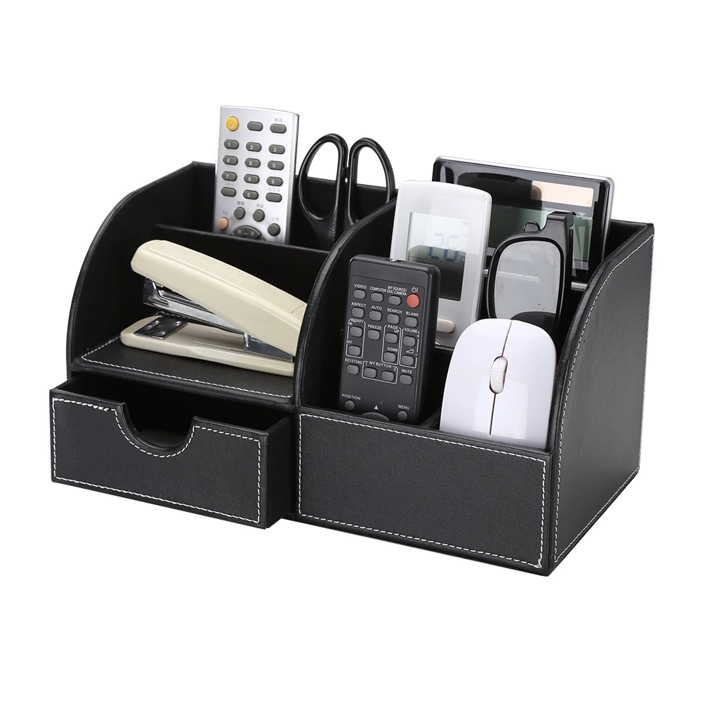 Многофункциональный черный футляр для ручек из искусственной кожи