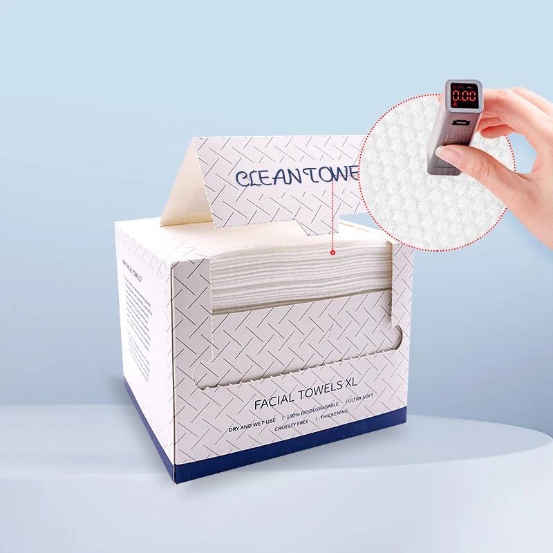 Disposable 3-Ply Adult-Sensitive Skin Spunlace Cotton Tissues for Face Makeup Removal and Household Skin Care Clean Towel Use