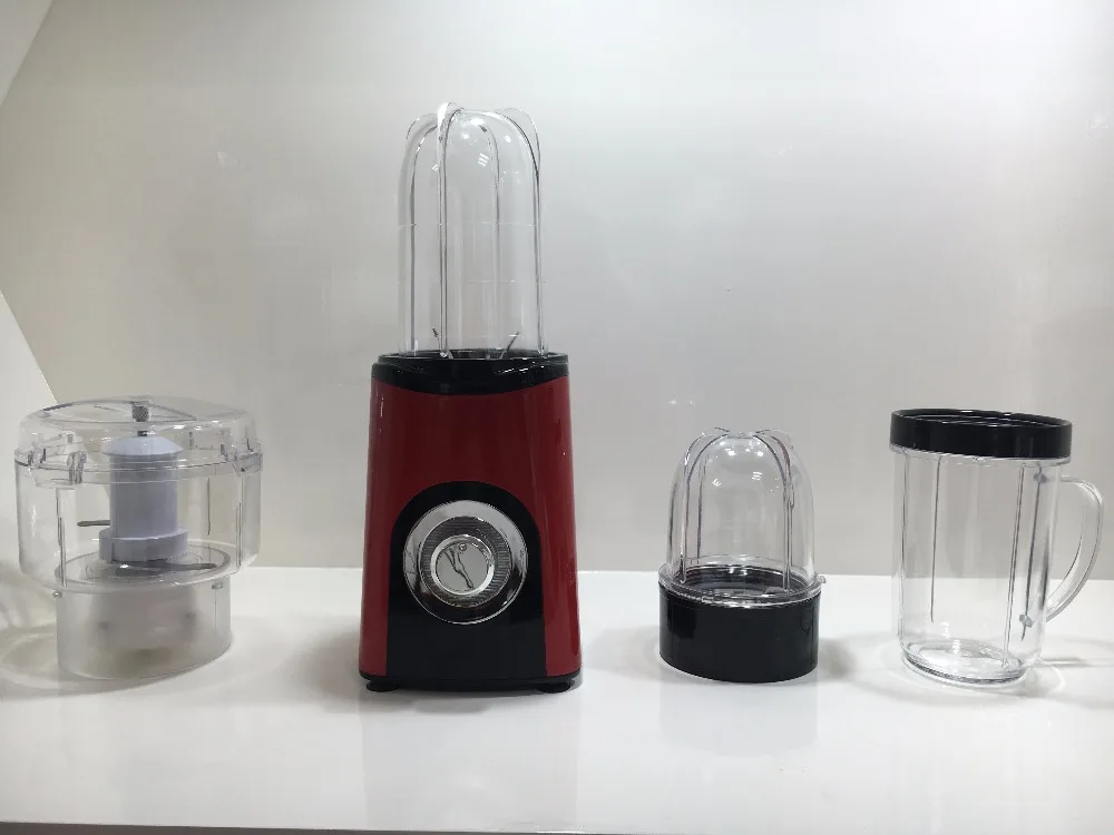The Newest Design Household Blender Grind Blend Mix Smoothie 4 in 1 Fruit Mixer With LED Light Around Switch