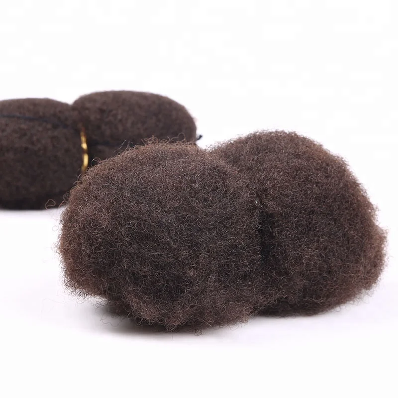 High Quality100% Remy Human Hair Full Handmade Tight Afro Kinky Curly Hair Bulk For Dreadlock Extensions