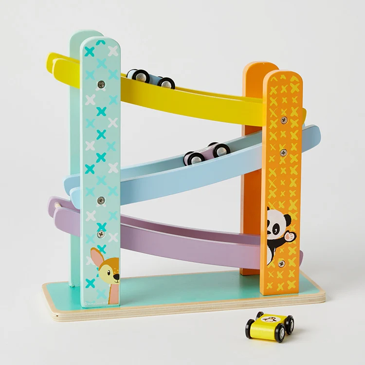 High quality & best price Wooden Race Car Tracks For Kids Mini Car Racing Track