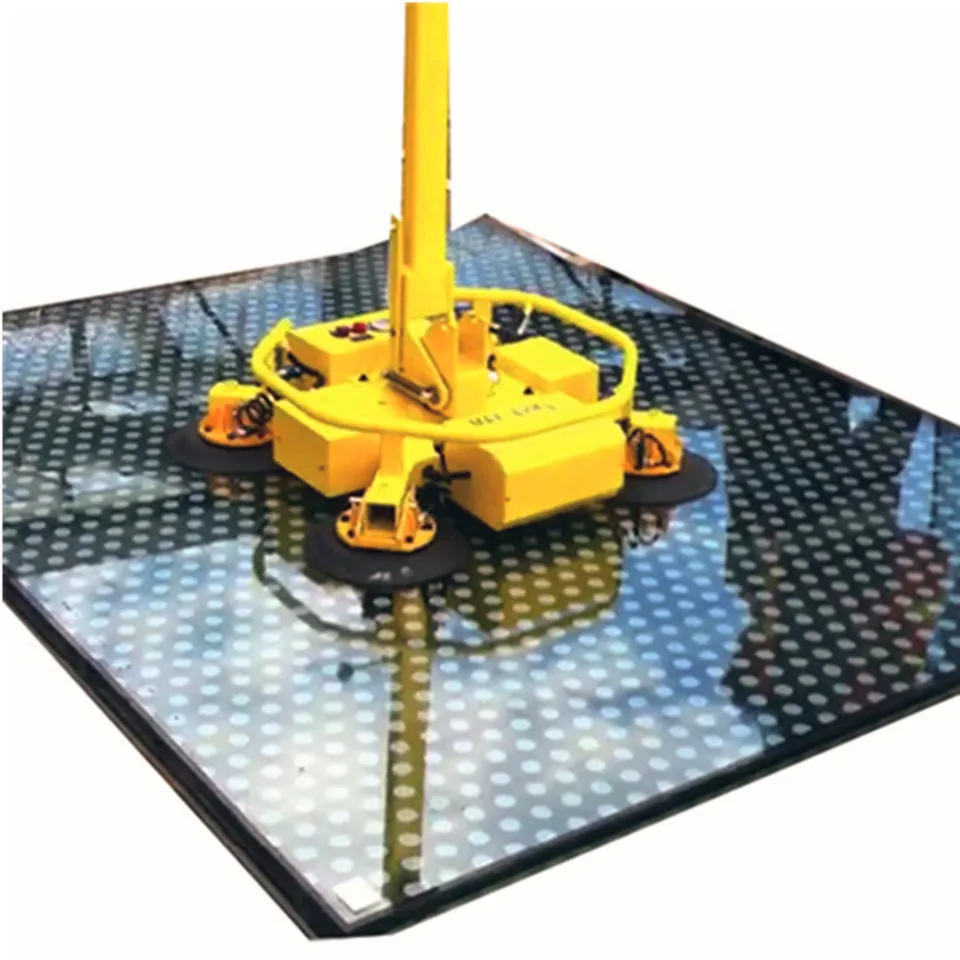 CE certified breathing glass vacuum lifter with manual tilt and rotation
