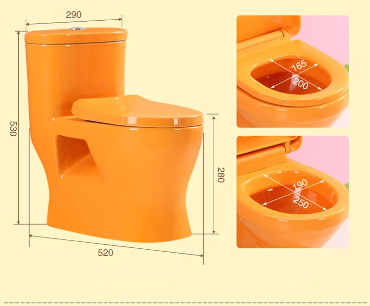 
Colorful Bathroom Ceramic Kindergarten special children Chinese Wc Toilet 