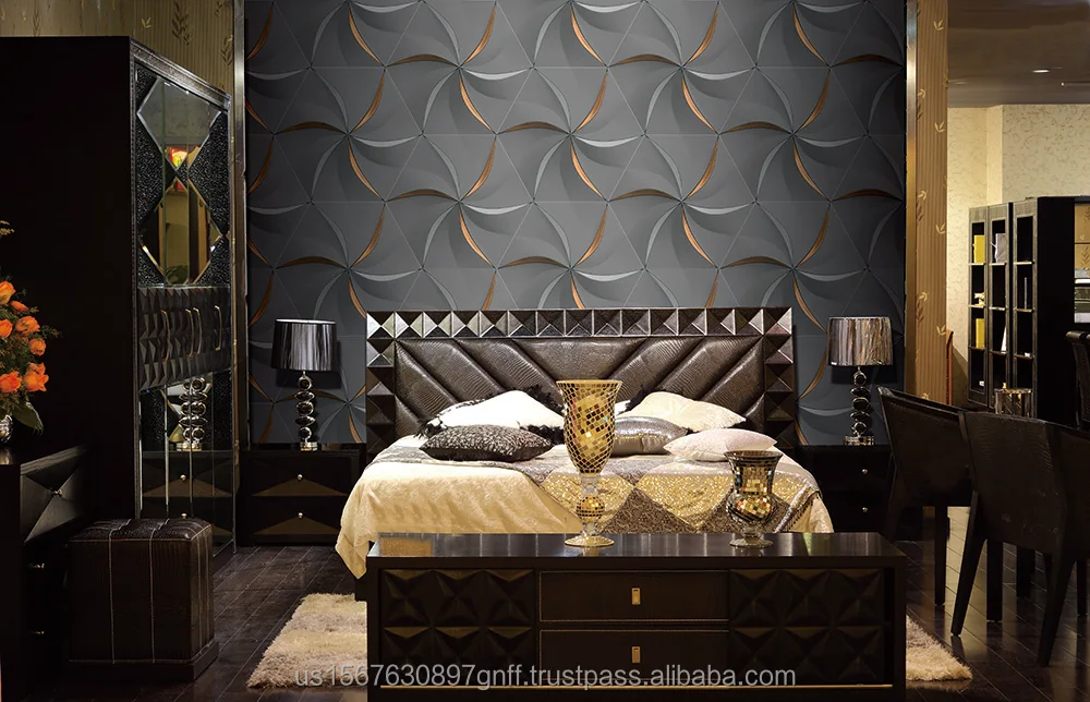 Hot Sale Modern 3D Suede Velvet  Wallpaper Custom Wholesale Papier Peint  Wallpaper Home Decoration Wallpaper For Wall