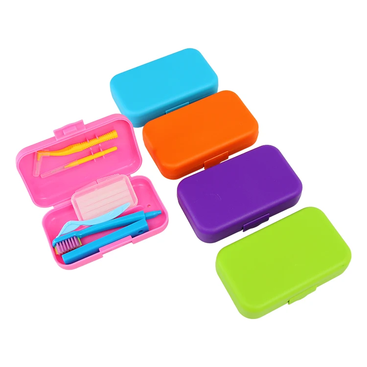 TC012-9 Zogear 4pcs portable hygiene orthodontic care kit, ortho travel cleaning kit