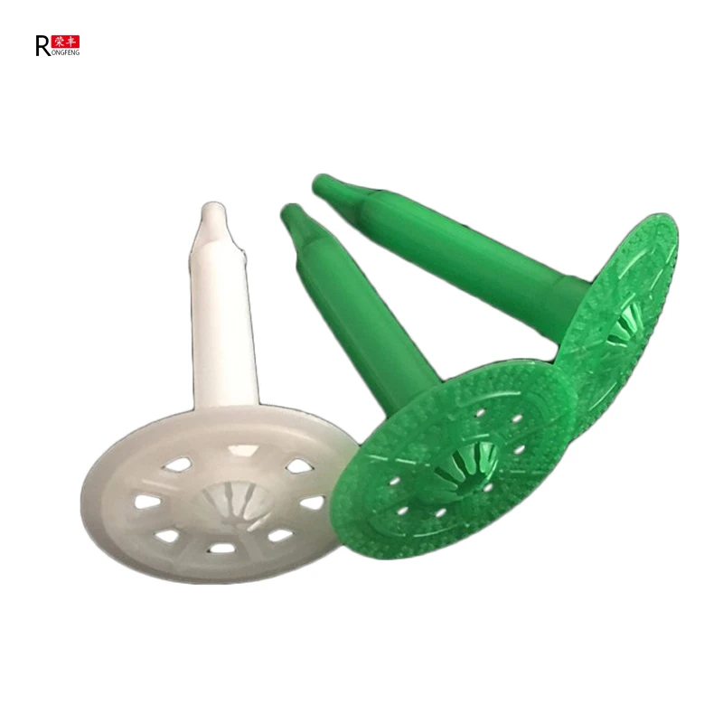 Gasket PE Flange Washer Concrete Shooting Nail Insulation Fastener Plastic RF-INS9090 Rongfeng 13.5mm 30mm-250mm