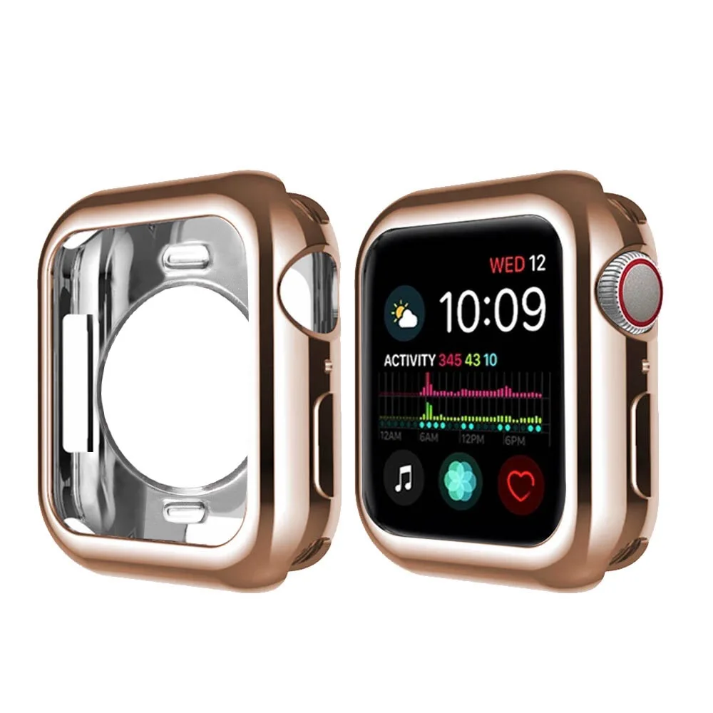  Защитный чехол 360 градусов для часов apple Watch case tpu i watch 6 5 4 3 2