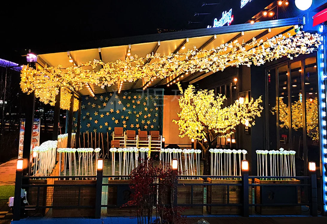 Уличные праздничные украшения для вечеринки в саду Рамадан светодиодное дерево