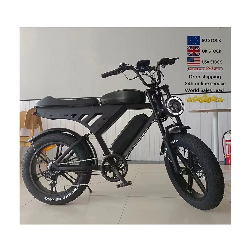 20*4inch V30 Fatbike electric  city  bike dirt ebike delivery e bike  bicycle electric bicycle 2 battery  Long mileage  off road