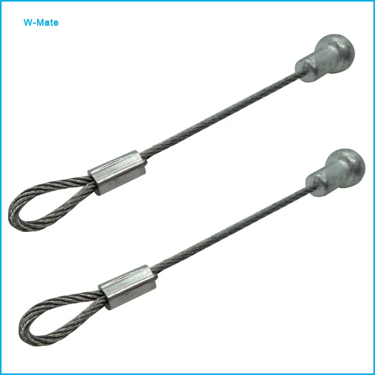 Adjustable Safety factor of wire rope sling steel wire rope 1x19 cable with hook end