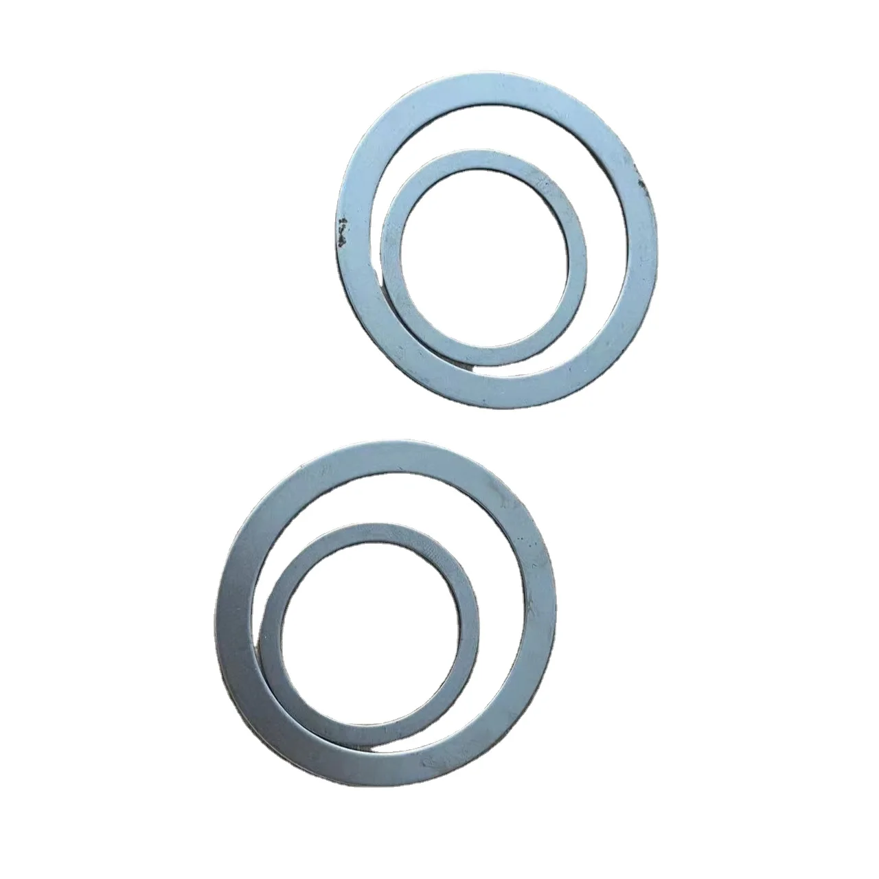 Factory Hot Spiral Wound Gasket T Sealing with Inner and Outer Ring Flat Shape Made of Rubber PTFE Metal Graphite Material