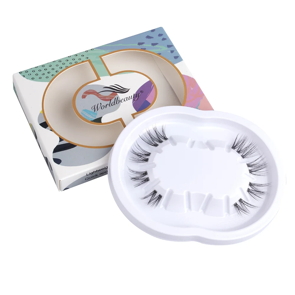 Worldbeauty professional vendor bulk diy mink glue-based lashes superfine band 3D faux mink lashes private label eyelash