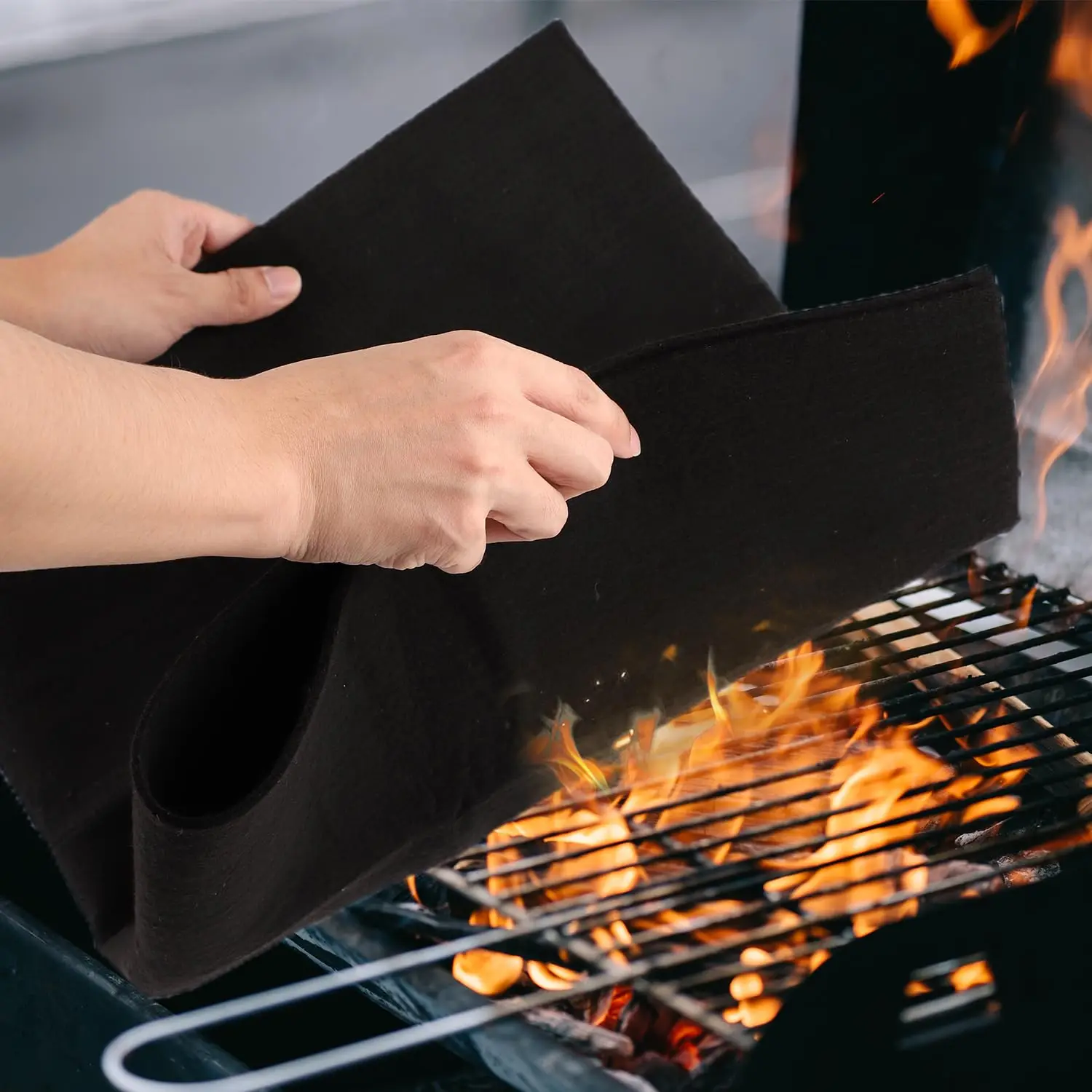 Heat Resistant High Temp Carbon Fiber Welding Protective Blanket Heat Shield Plumbing Heat Sink Slag Fire Auto