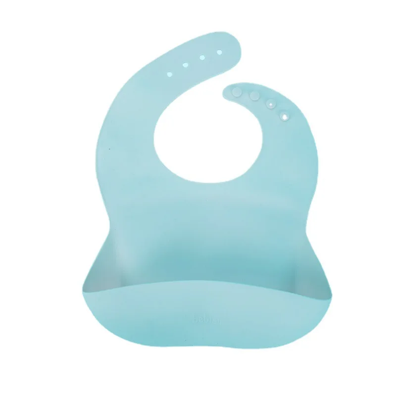 Custom Waterproof Bpa Free Silicone Baby Bib Baby Silicon Feeding Set Easily Wipe Clean