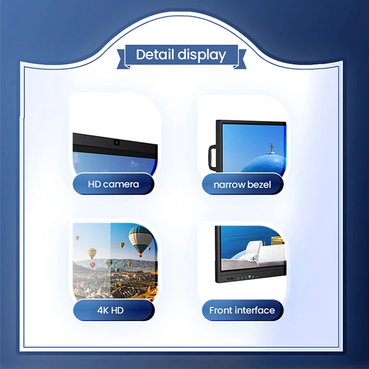 55 inch multi-function whiteboard projector TV speaker advertising display Interactive smart whiteboard