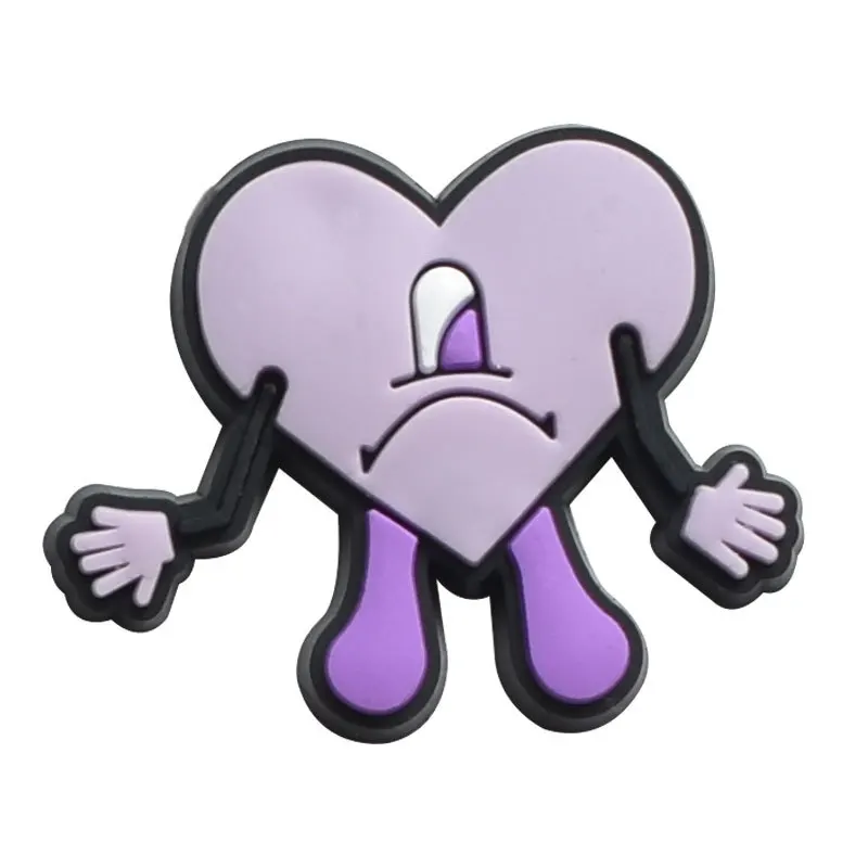 2023 Bad bunny croc custom charms wholesale shoe decorations designer The grass shoe charms For clog shoe and accessories