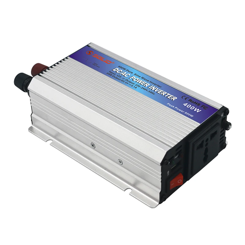 Solid Electric Off Grid 400W Pure Sine Wave Power Inverter DC 12V 24V TO AC 110V 220V 400 Watt Power inverter