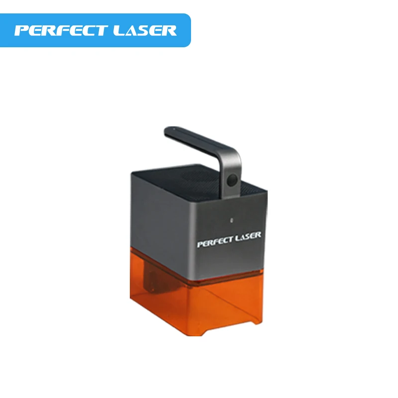 Perfect Laser-5W Easy to Operate High Speed Mini Full Enclosed Portable Handheld Fiber Laser Marking Machines for Metal/Plastics