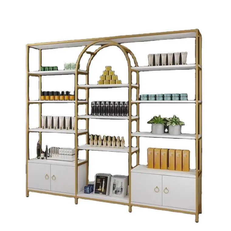 OEM ODM Store Fitting Cabinet And Showcase Design Shop Furniture Cosmetic Makeup Stand Display Rack