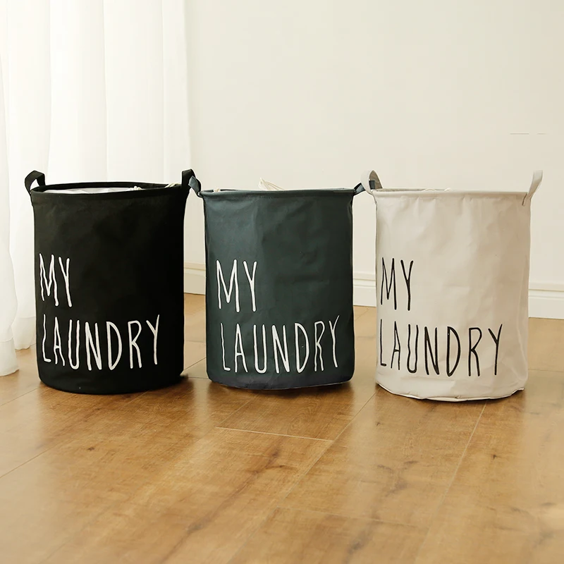 
2021 Popular Laundry Hamper Cotton Laundry Basket with Drawstring 