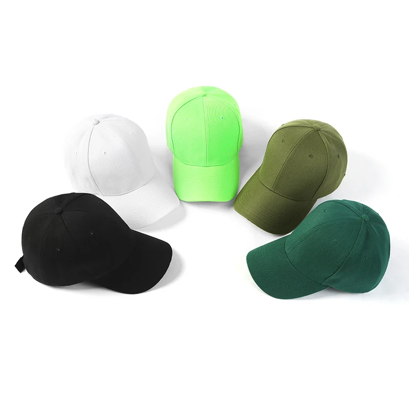 Factory Wholesale Dropshipping 2021 Promotion Colorful Caps Basic Blank Unbranded Baseball Cap custom logo cheap casquette