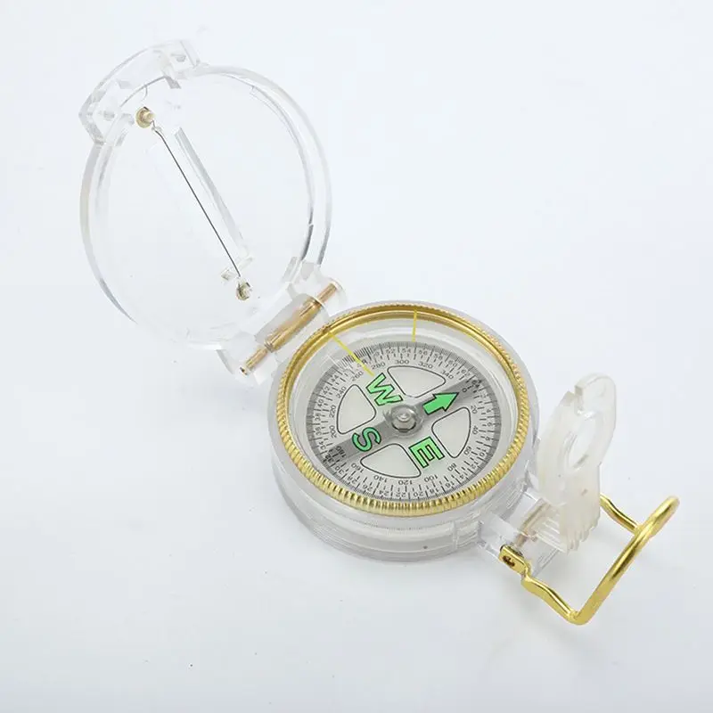Brujula Compass Portable Metal Waterproof  Compass Flip-Open Pocket Watch Compass for Outdoor Camping Hiking Navigation