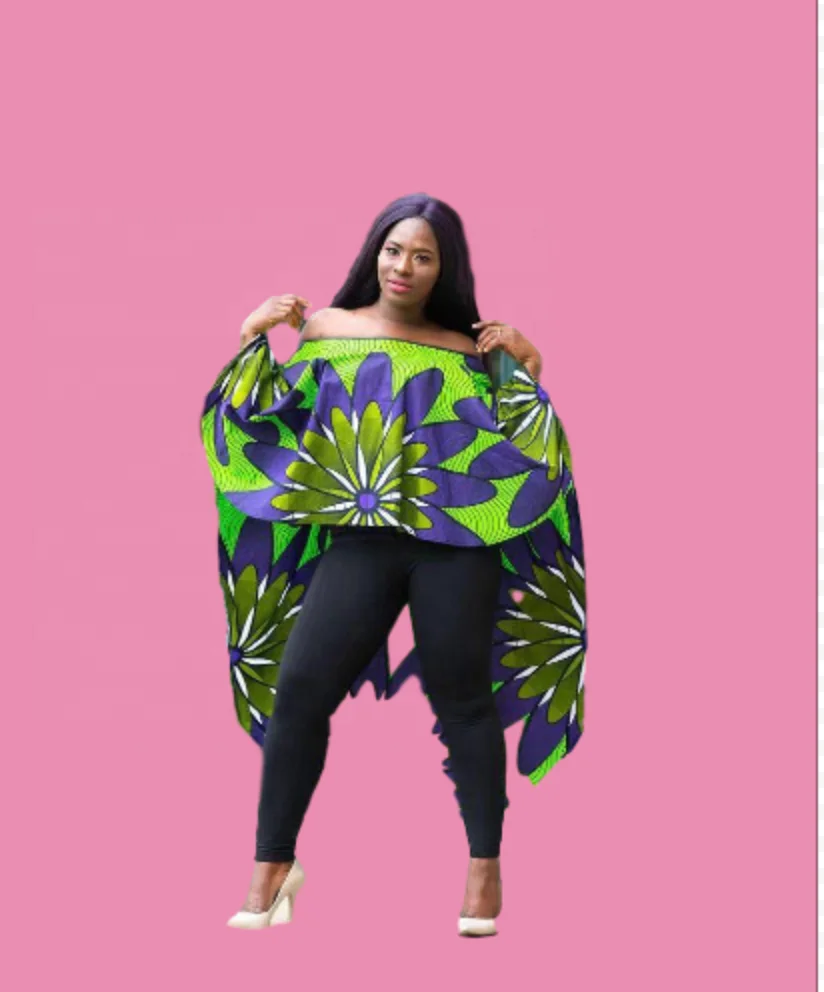 luluandlucy African clothing for Women purple and green