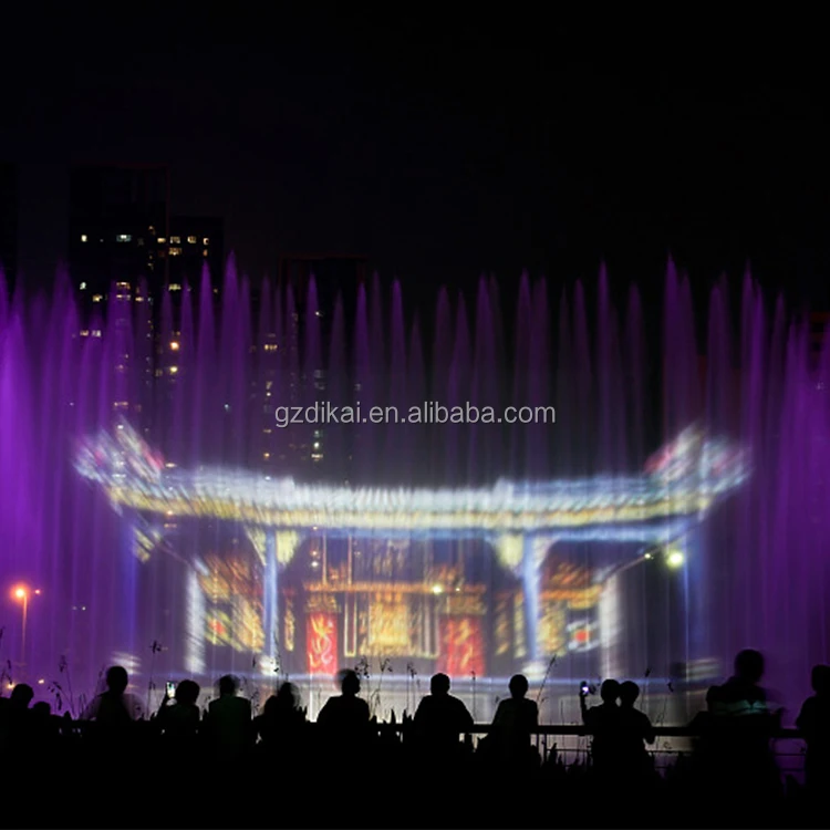 Brand New Product 3D Hologram Multimedia Water Screen Movie  Floating  Lake Feature