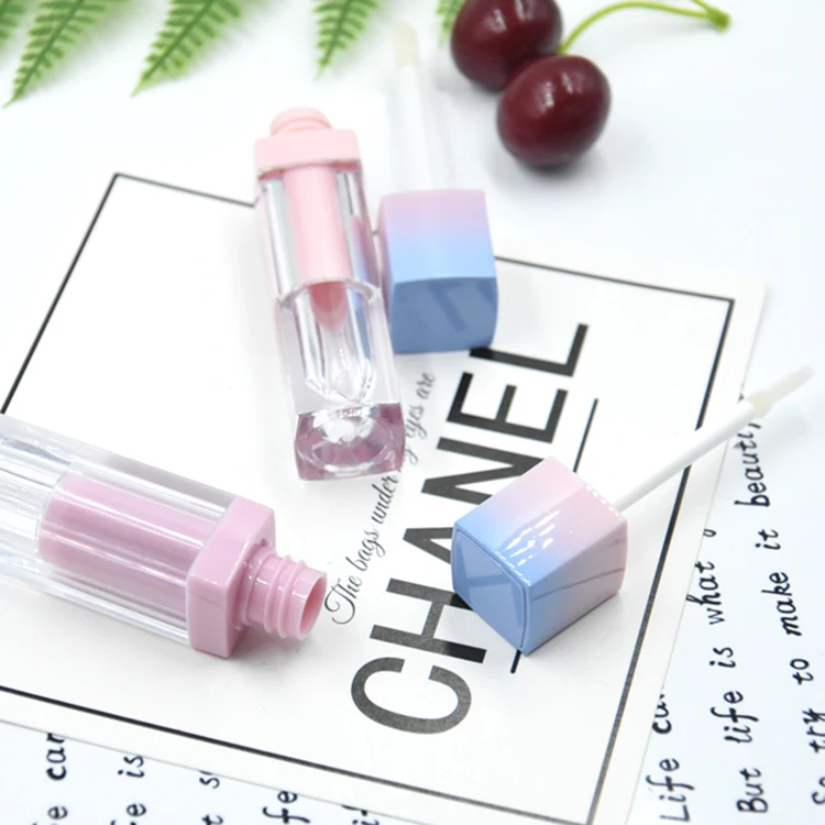 In Stock 5ml Empty Pink Blue Lip Gloss Tubes Cosmetics Packaging Liquid Lipstick Containers Bottles