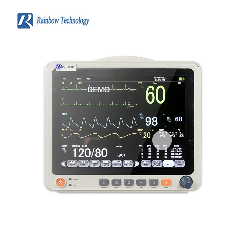 Medical Supplies Rainbow official 12 inch Vital Sign Patient Monitor Bulk Price PM-9000A+
