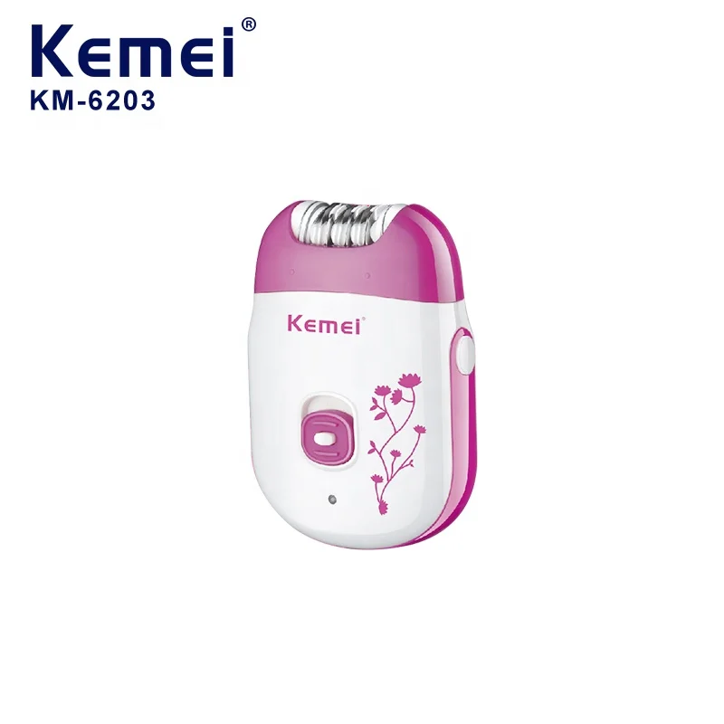 Женские тела машинка для стрижки волос Kemei Km-6203 розовый Usb зарядка Электрический Профессиональный мини выпрямитель