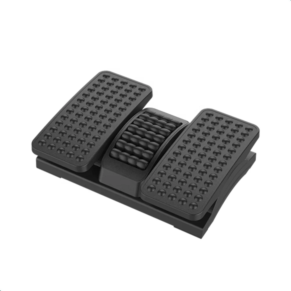 Split type ergonomic new design adjustable plastic footrest