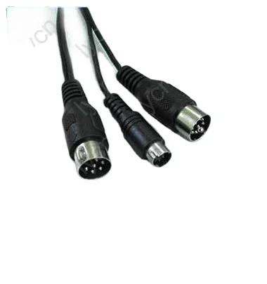 Мини DIN кабель с разъемами, 8-контактный разъем для 4-контактный мини-Plug & 6-pin разъем DIN