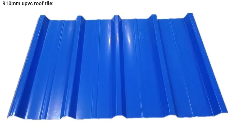 Chinese Manufacturer Waterproof Weather Resistant Anti-corrosion T1070 Colombia Market Hot Sell UPVC Roof Sheet for Factory
