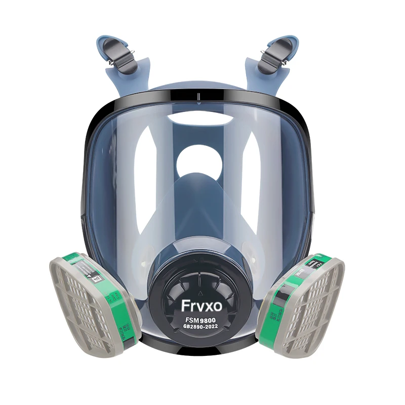 Full gas masks to prevent chemical gases professional chemical full face gas mask respirator