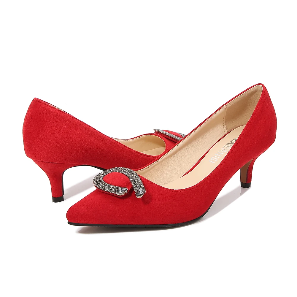 Luxury Heels For Women Wholesale Suede High Heels Shoes Party Shoes Women Stripper Shoes Heels Office Classic Pointed Toe Pumps