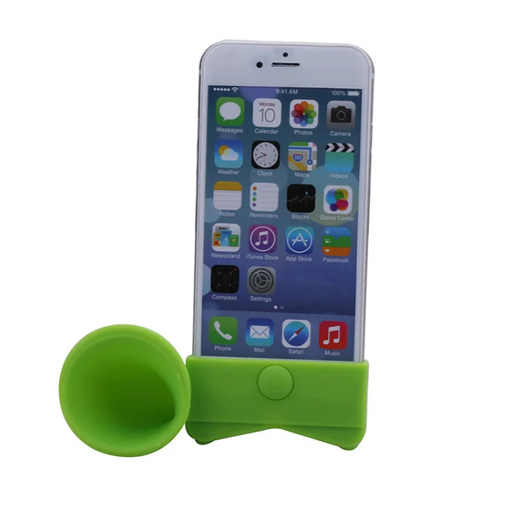 Promotional gifts Silicone portable phone speaker music mobile phone speaker/ mini cell phone external speaker
