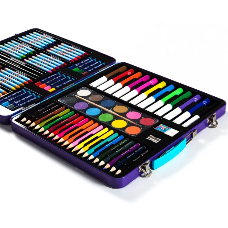 Manufacturer Supplies Custom School Girl Boy Pencil Box Art Set Kids Pencil Case Big Capacity School Supplies Set