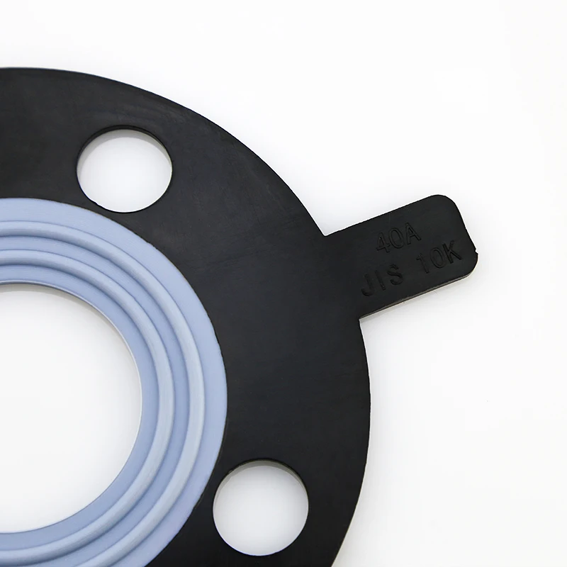 25A teflon ptfe coating full face flange gasket JIS STANDARD JIS 10K PVC/HP-PVC flange gasket