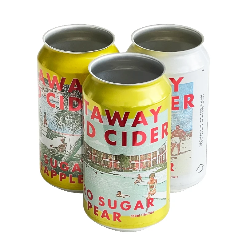 355ml Standard Aluminum Cans with 202 Cover Lid for Beer Soda Milk Beverage Drinks Packaging & Printing