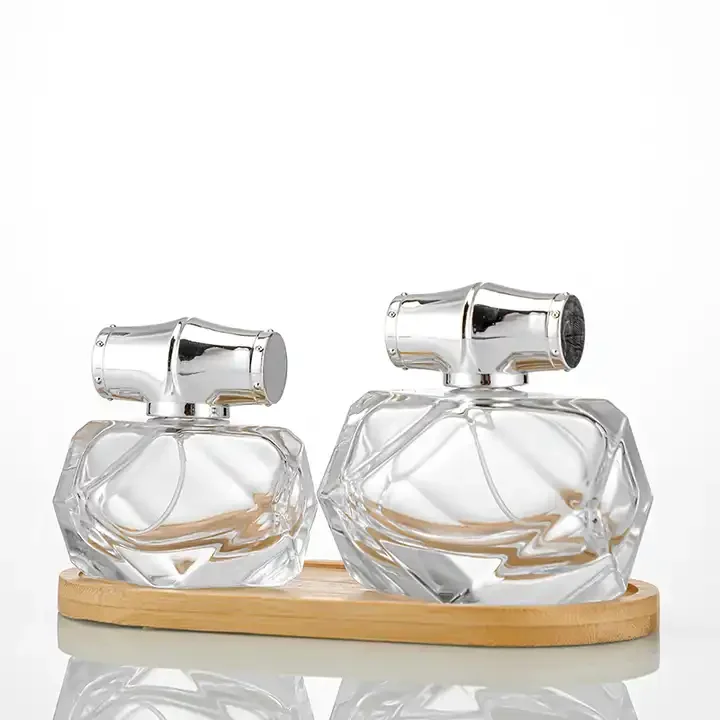 Transparent Diamond Glass Bottles