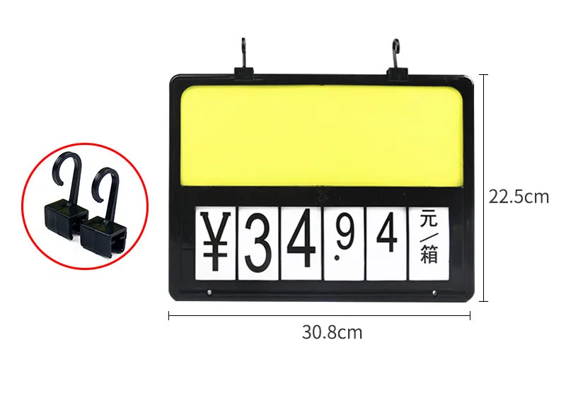 Пластиковый рекламный знак для супермаркета цифровой дисплей подвесной ценовой знак. Ценник фруктов и овощей