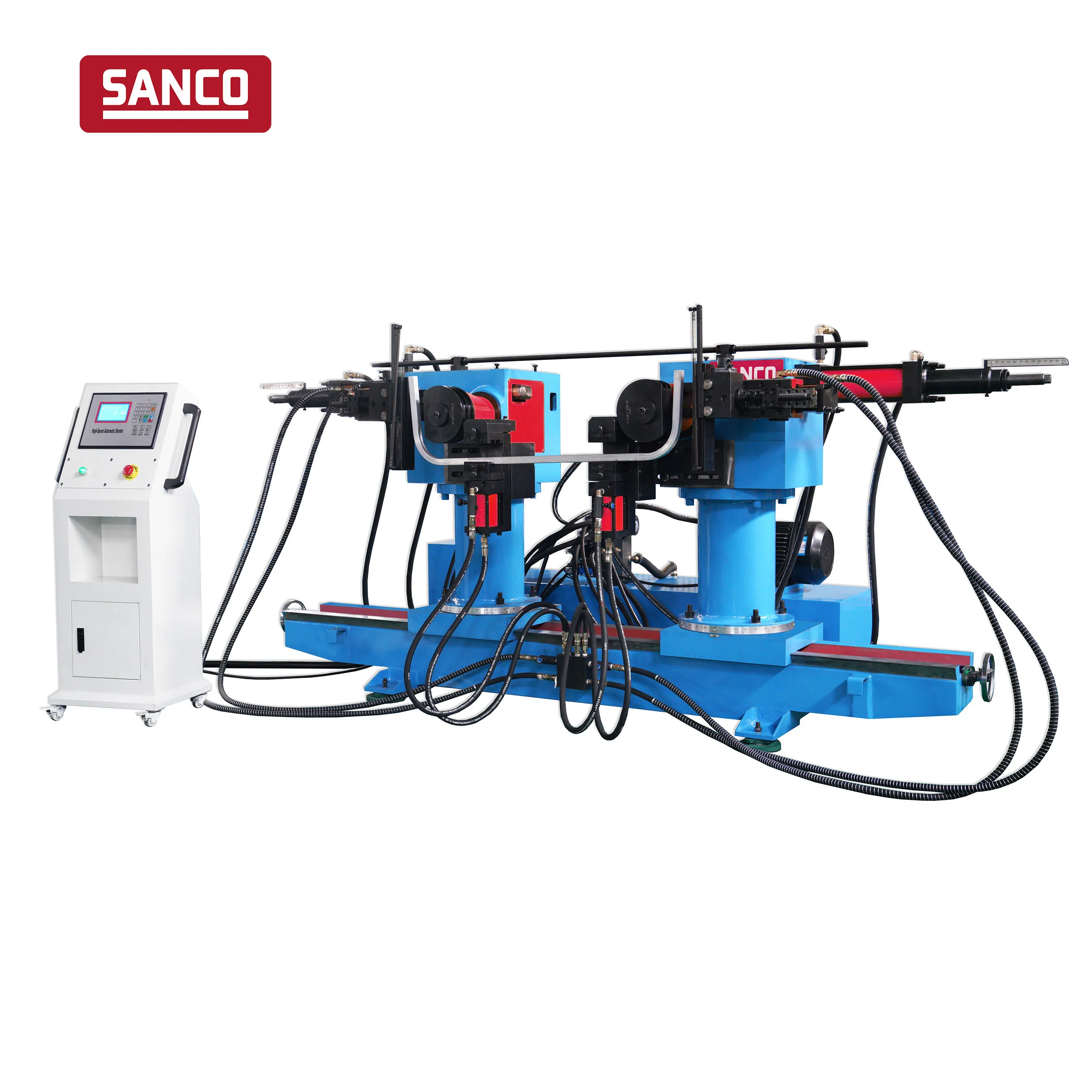 double head hydraulic steel metal square tube pipe bending machine for copper ss stainless steel chair auto